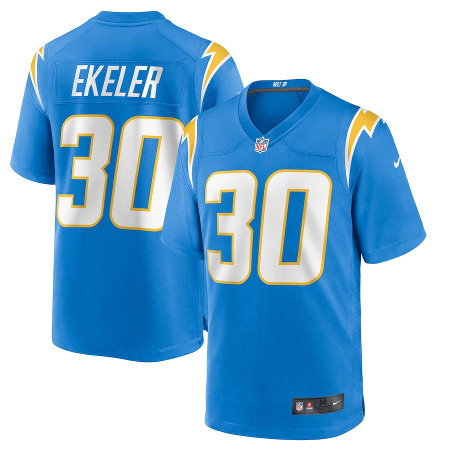 Men Los Angeles Chargers #30 Austin Ekeler Nike Powder Blue Game NFL Jersey
